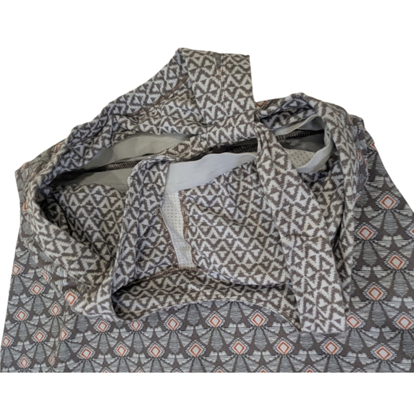 Boho Geo Print Sundress | Prana Racerback Travel Activewear Dress XS (Est.) - Picture 3 of 9